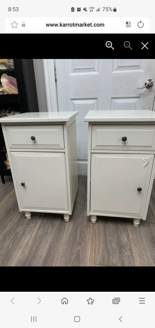 2 Nightstands (Side Tables)