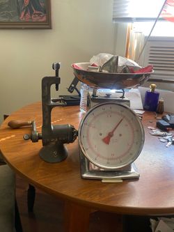 Canning scale and grinder