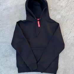 Black and white supreme hoodie