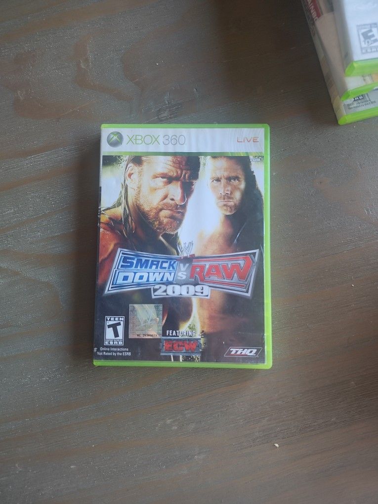 Xbox 360 Smack Down Vs Raw 2009