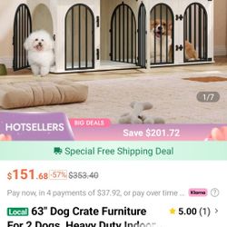 Dog cage for 2 dogs.