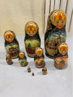 10-Piece Russian Nesting Dolls Matryoshka Set
