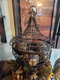 HOME INTERIOR SET DE 2 METALES CON BOLAS INCLUIDAS SOLAMENTE.