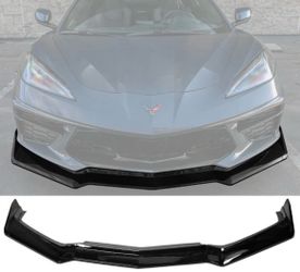 20-26 Chevrolet Corvette C8 Front Bumper Lip 5PCS Gloss Black