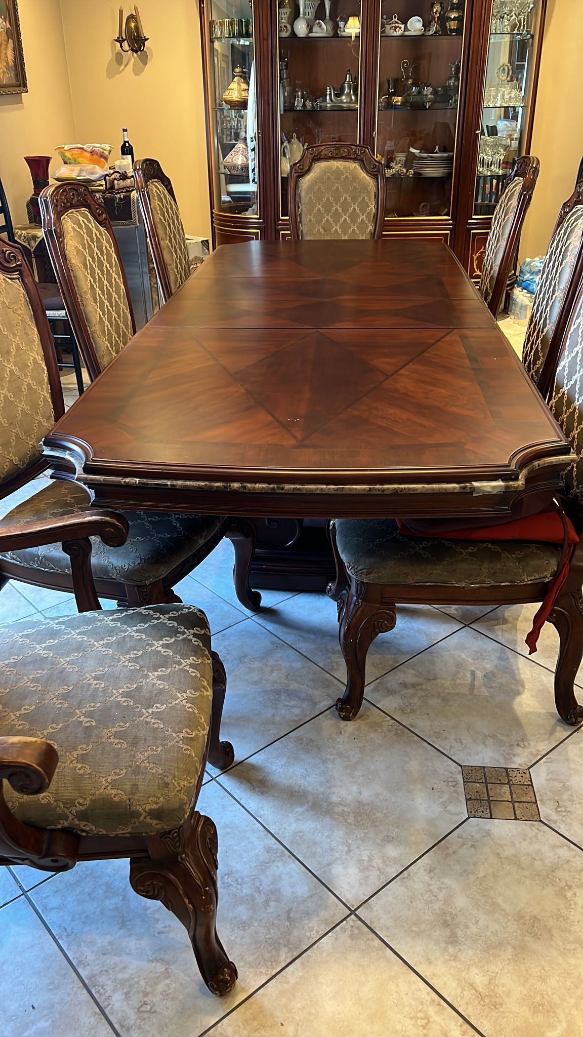 Dining Room Table And 8 Chairs