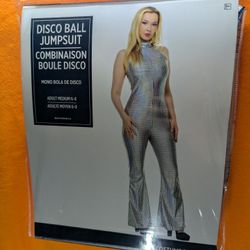 Disco Ball Jumpsuit Adult Costume - NEW