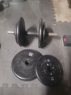 Adjustable Dumbbell with 60lbs in Plates