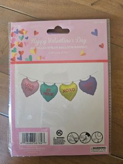 Valentine's Balloon Banner