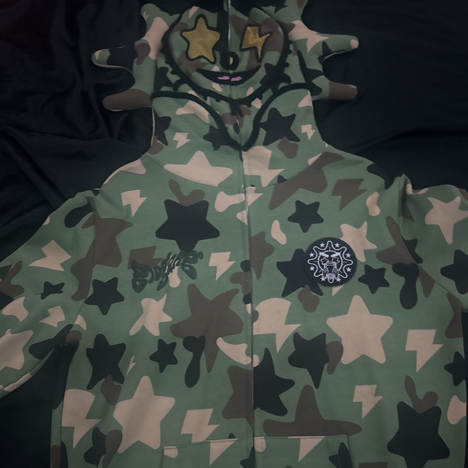 Glo Gang Green Camo Full Zip