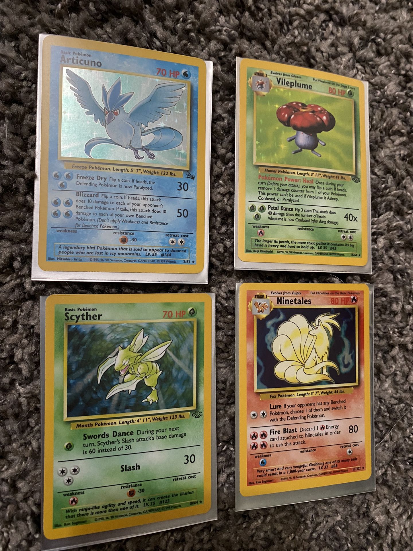 Vintage Pokemon Holo Set