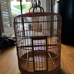 Bamboo Bird Cage 