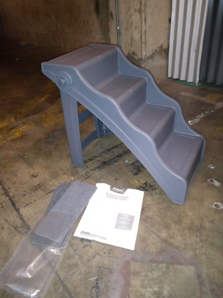 Frisco Plastic Stairs Step By Step For Pets