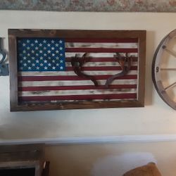 USA WOOD FLAG