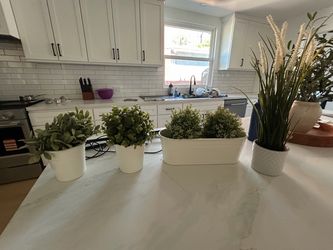 Flower pots and artificial plants from ikea