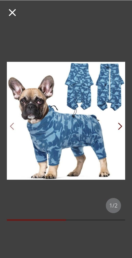 ROZKITCH Dog Winter Coat Soft Fleece Pullover Pajamas
