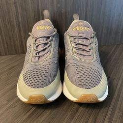 Nike Air Max 270 Dark Stucco Metallic Green/Gold (AV8427 001) Womens Size 9