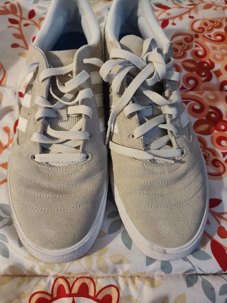 Adidas Shoes Creamish Color With White