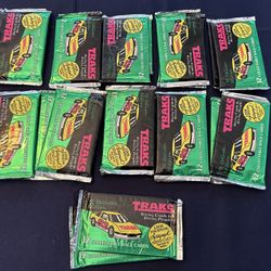 1992 Traks Racing Card Pack Lot Of 22