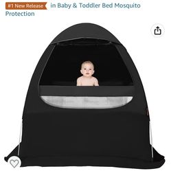 Blackout Tent for Pack N Play, YAVIL Portable Travel Crib Blackout Canopy Cover to Block Out 97% Light for Baby Sleeping or Playing