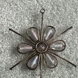 Large 4.5 Inch Pendant With 7 Plastic Material Intended For A Necklace