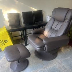 Recliner Chair and Ottoman