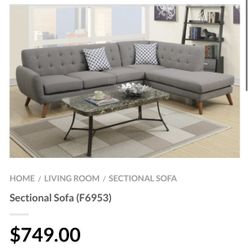 Gray Sectional Sofa