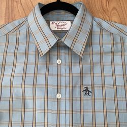 Original Penguin By Munsingwear Button Down Short Sleeve Shirt Size M