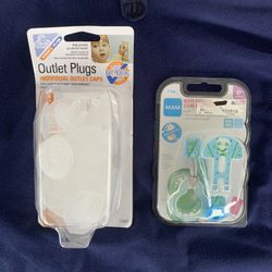Mommy's Helper Outlet Plugs and MAM clip it