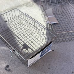 Set Of 2 Brand New Target Strata Hanging Wire Baskets For Storage Rack