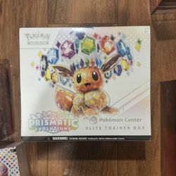 Prismatic Evolutions Pokemon Center PC ETB