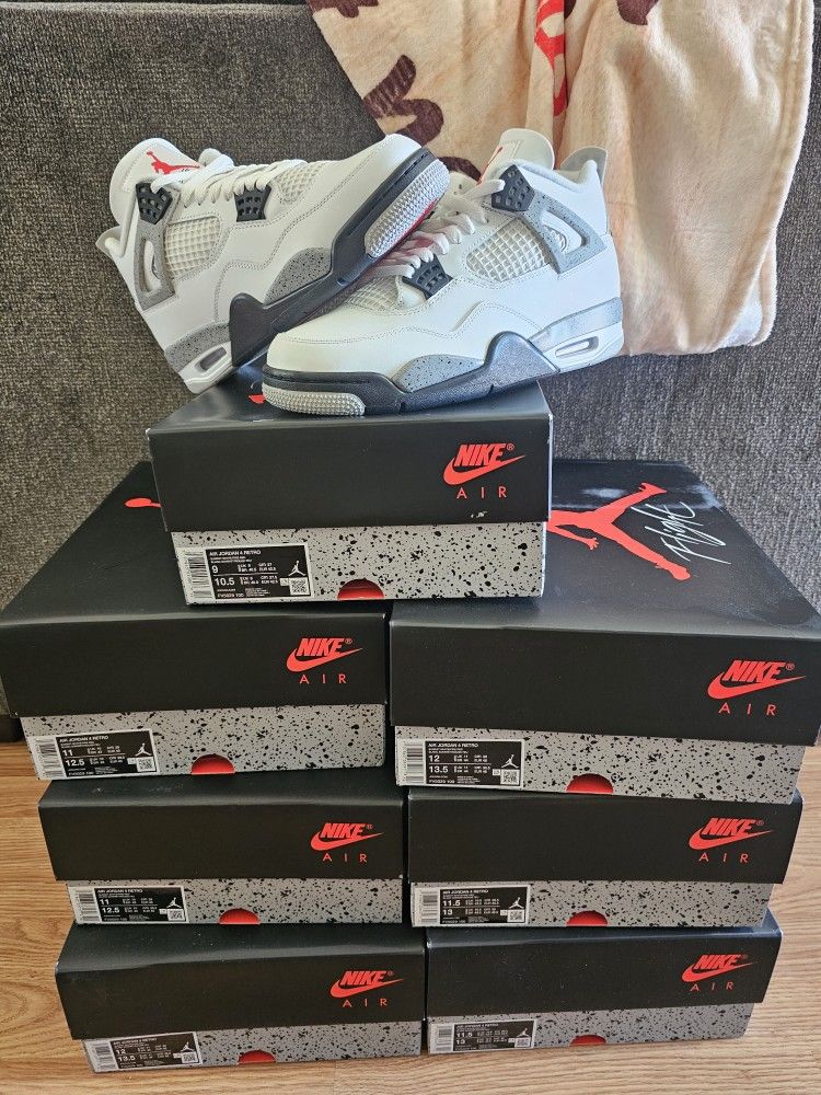 Jordan 4 White Cement