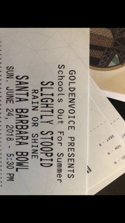 Slightly stoopid Stick Figure and Pepper tickets