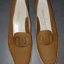 Salvatore Ferragamo Brown Espadrilles 