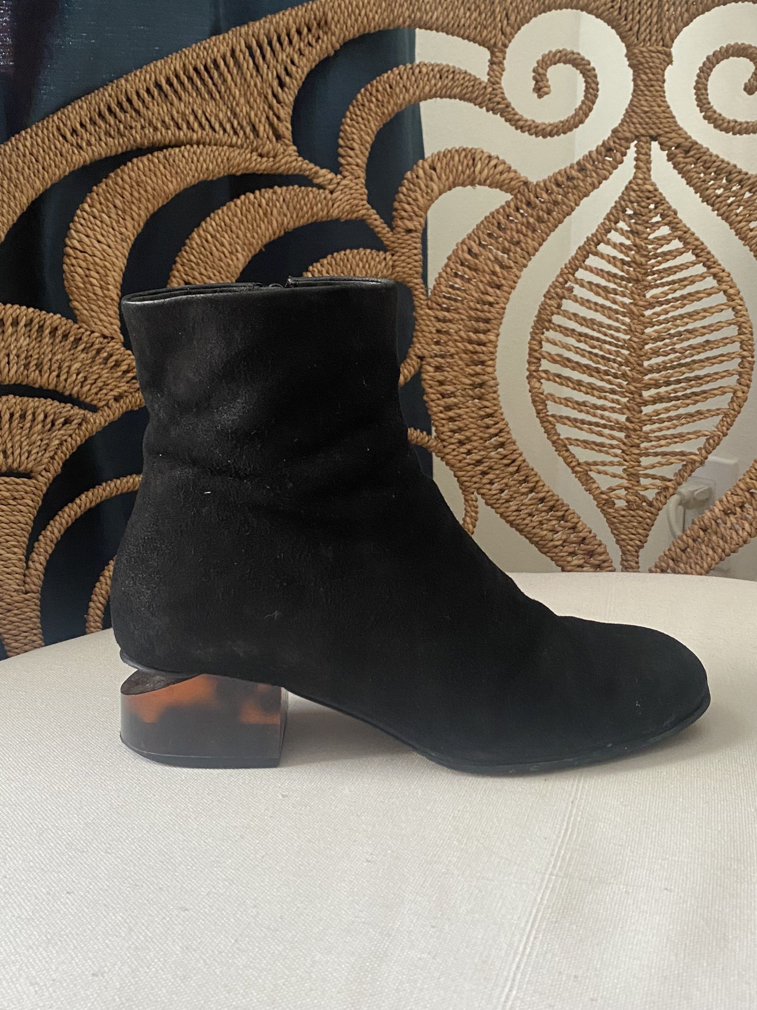 ALEXANDER WANG Size 35/5 Ankle Boots Suede Tortoise