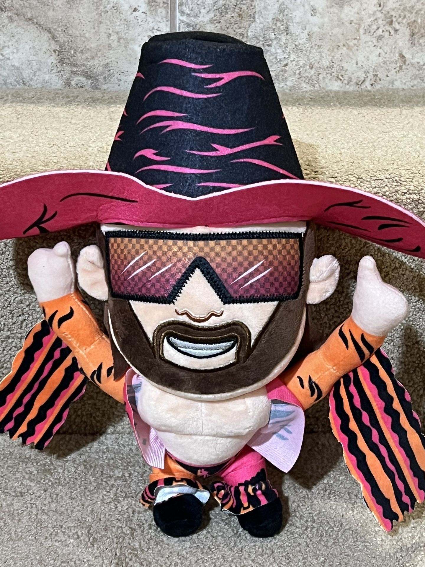 WWE MACHO MAN RANDY SAVAGE PLUSH DOLL FIGURE WALMART 2023 WWF WCW 9" toy