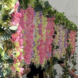 Light Green “Single” Hanging Wisteria