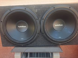 SPEAKERS BOSINAS ROCKFORD FOSGATE 12 INCHES GOOD CONDICIÓN ABLO ESPAÑOL