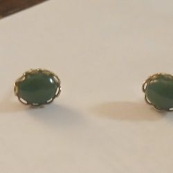 Vintage Jade  Earrings
