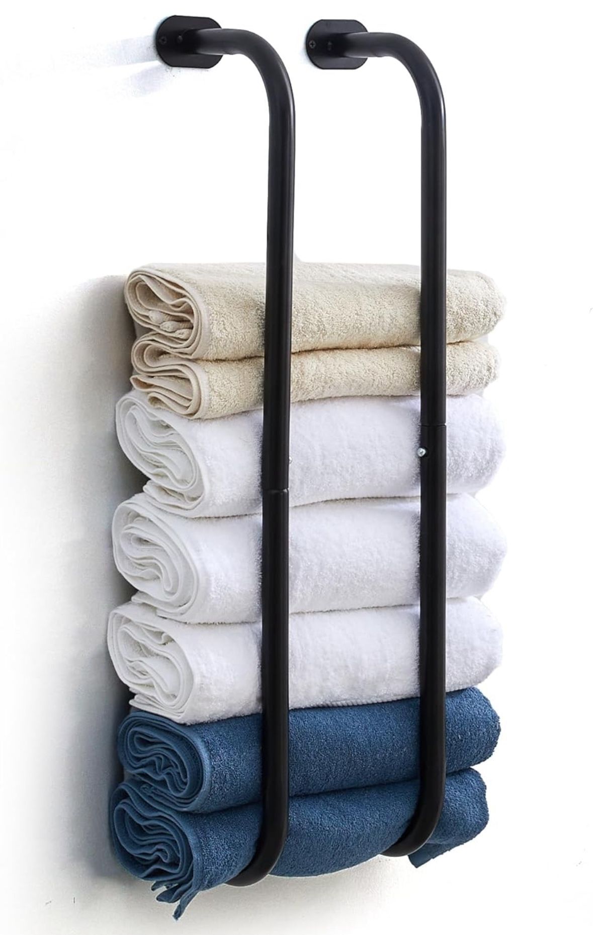 Wall-Mounted Towel Rack for Rolled Towels New