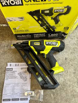 RYOBI ONE+ HP 18V Brushless Cordless 15-Gauge 34° Angled Finish Nailer (Tool Only)
