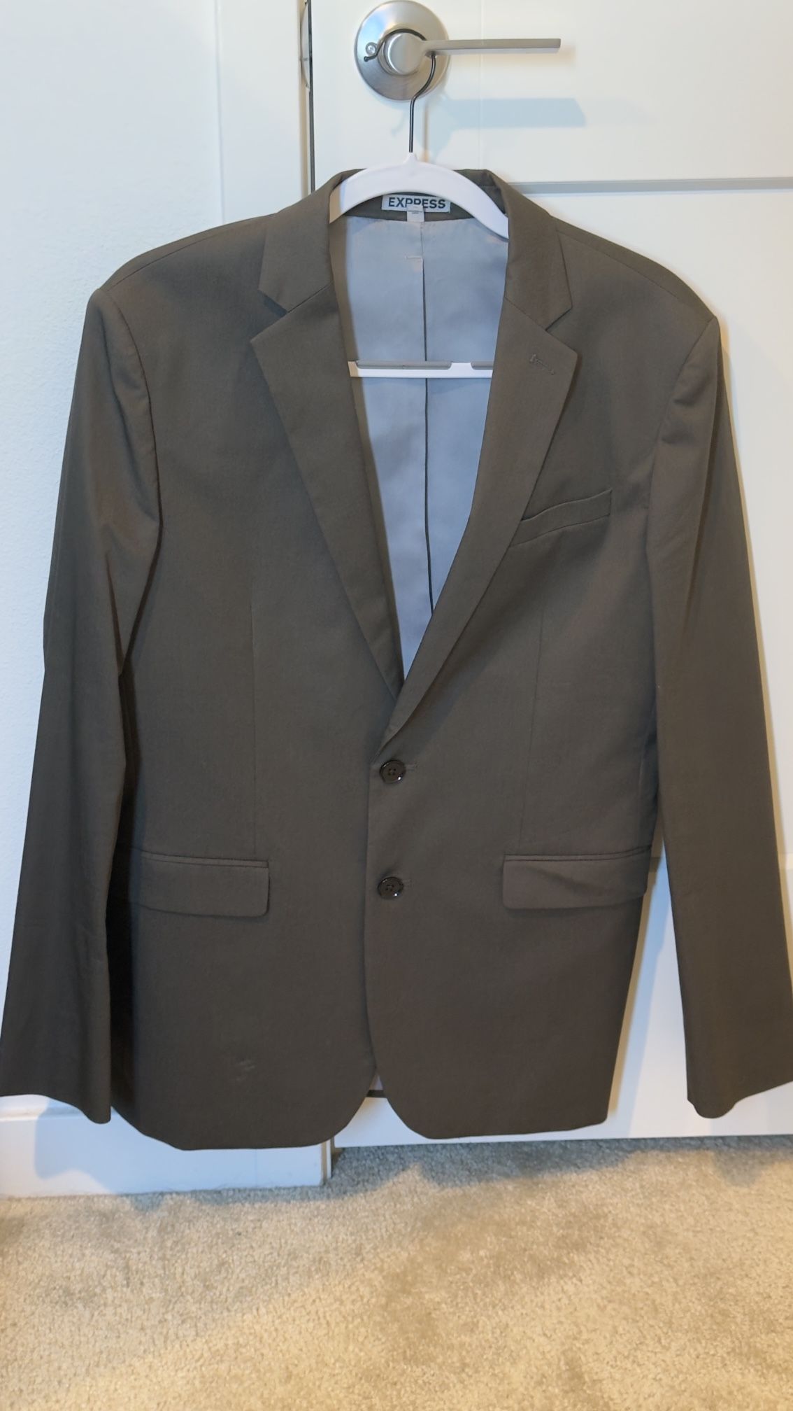 Express 38S Olive Suit Jacket