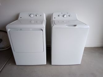 GE washer and dryer. Less than 2 yrs old,  great working condition