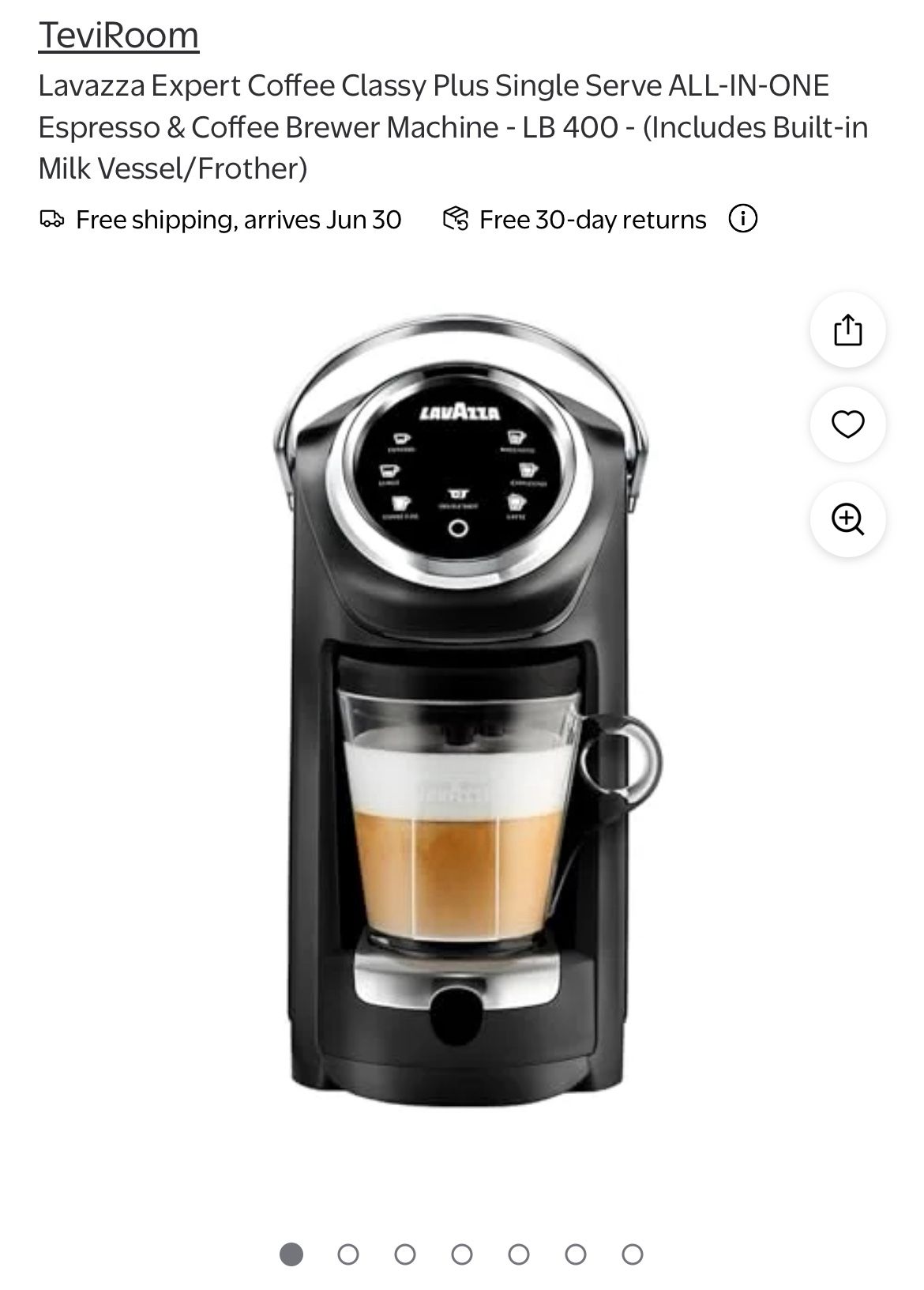 Lavazza Expert Coffee Classy Plus Single Serve ALL-IN-ONE Espresso & Coffee Brew
