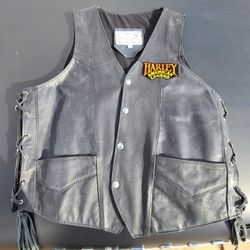 Harley Leather Vest Espinoza Leather XL
