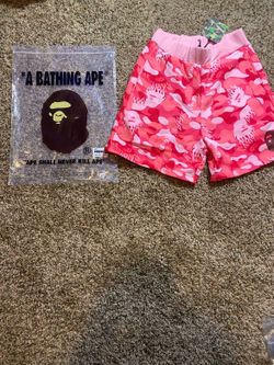 Pink bape shorts
