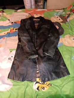 Black Leather Jacket size medium Women