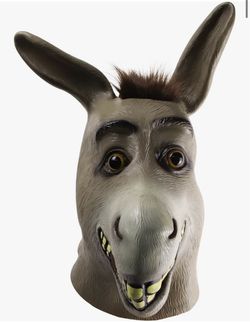 MOLEZU Donkey Mask,Halloween Novelty Deluxe Costume Party Cosplay Latex Animal Head Adult.