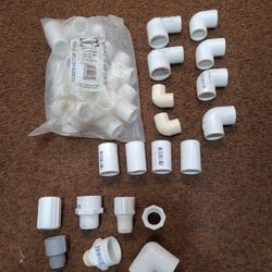 All New Leftover 1/2" Pvc Fitting Lot Everything Pictured  $9