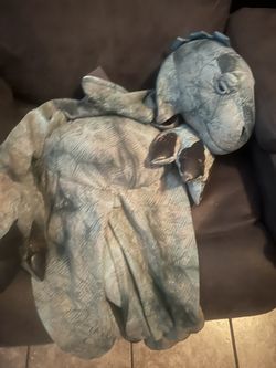 Vintage Aladar Costume Disney Store Dinosaur Youth Size 2T-4T Padded Green Detail