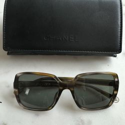 Authentic Chanel Tortoise Frame Sunglasses